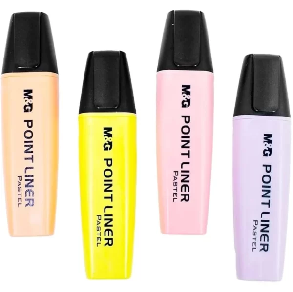 M&G 4 Piece Highlighter Set