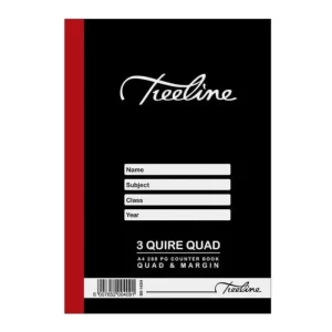3 Quire White Page Counter Book