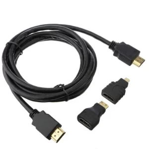 3-in-1 HDMI Cable (HDMI to Mini HDMI, Micro HDMI, and Standard HDMI)